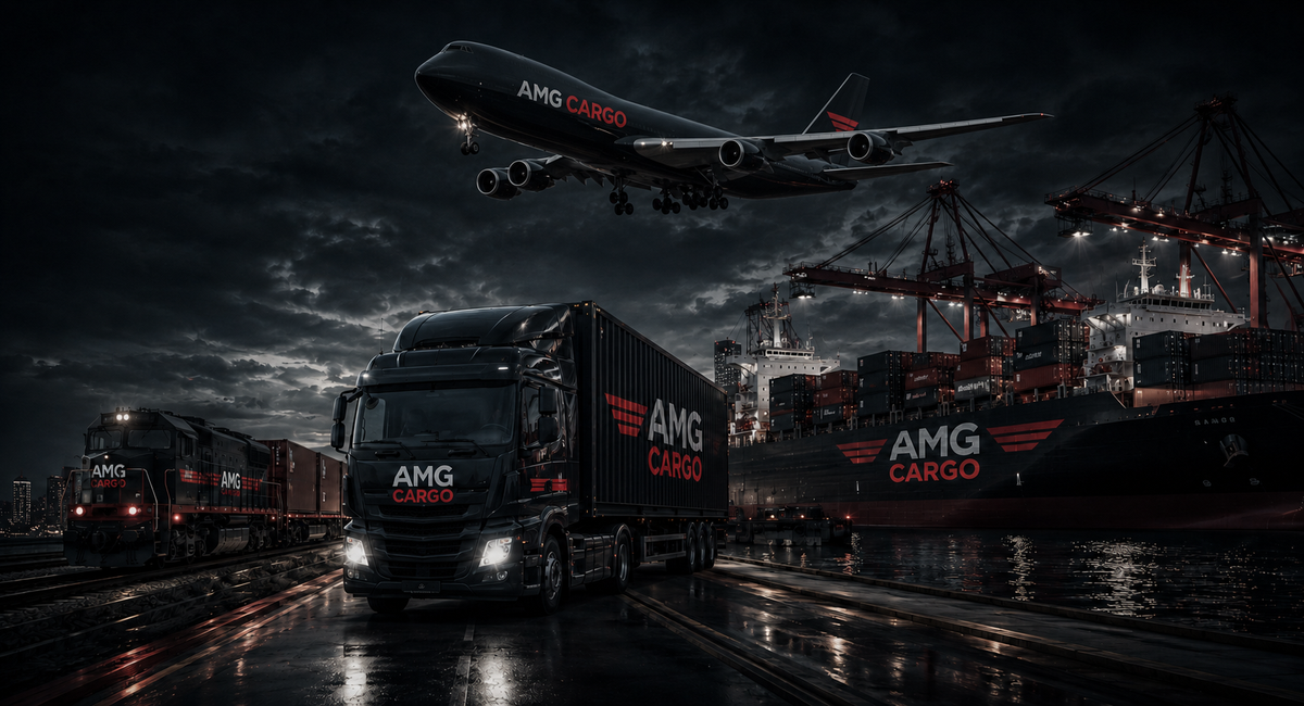 Самолёт, фура, контейнеровоз и контейнерный поезд AMG Cargo — мультимодальные перевозки грузов из Китая в Россию